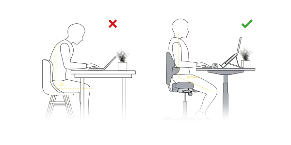 Matrix Pro elektrische zitsta tafel & Capisco Puls : dé ideale, actieve thuiswerkplek. Profiteer van de setprijs ! - Afbeelding 3