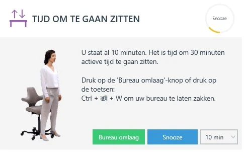 WORK & MOVE Desk, dé actieve thuis- en/of kantoortafel! Met gratis 3 jaar softwarelicentie. - Afbeelding 3